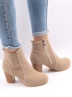 Fall/Winter Women's Round Toe Side Zipper Chunky Heel Ankle Boots And Short Boots - Image 2