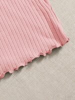 EZwear 4pcs Lettuce Trim Rib Knit Tee Multicolor - Image 4