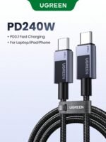 UGREEN 240W Type C Fast Charging Cable E-Marker Compatible With IPhone 15 16 Series Compatible With Samsung S23 S24 S25 Ultra Compatible With Pro Mac Book Switch Laptop - Image 2