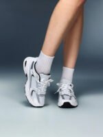 DareSee Women Spring/Autumn White Sneakers, Low-Top, Lightweight, Non-Slip, Durable, Low Heel, Round Toe, Breathable, Lace-Up, Casual Outdoor Sports Shoes Back To School - Image 2