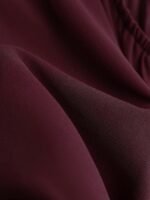 Franclia Casual Women's Red Violet Spaghetti Strap Cami Top With Flared Hem Knot Detail And Plain Fabric Regular Length Red Violet - Image 5