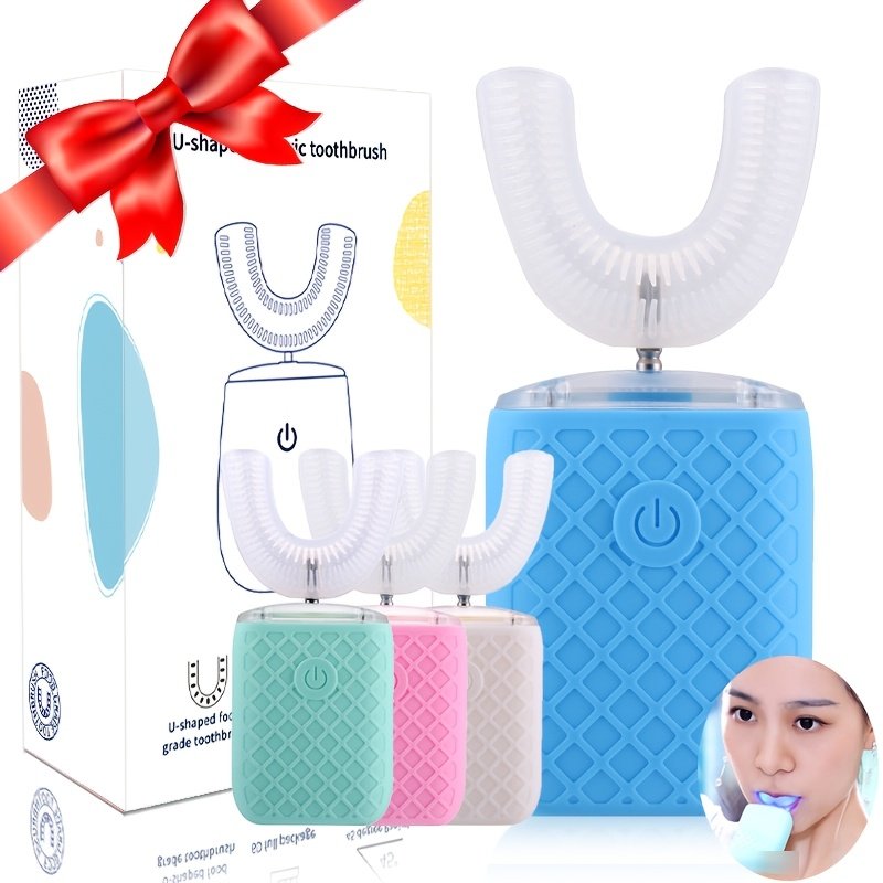 72f4642a-6a82-4e66-8c74-020b5476c6bf Ultrasonic U-Shaped Electric Toothbrush for Adults – 360° Whole Mouth Cleaning, Whitening LED, 4 Brushing Modes (Strong, Comfortable, Massage, Whitening), Wirel - Image 1