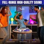 Car Bluetooth Portable Speaker with LED AUX USB FM Rechargeable - Image 2