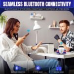 Car Bluetooth Portable Speaker with LED AUX USB FM Rechargeable - Image 4
