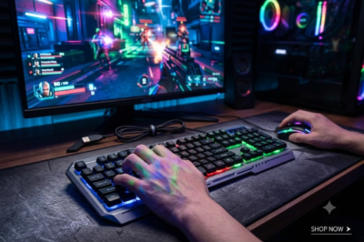 REDMO 3 in 1 RGB Gaming Keyboard And Mouse, With RGB Mouse Pad, Colorful LED USB Wired - Image 3