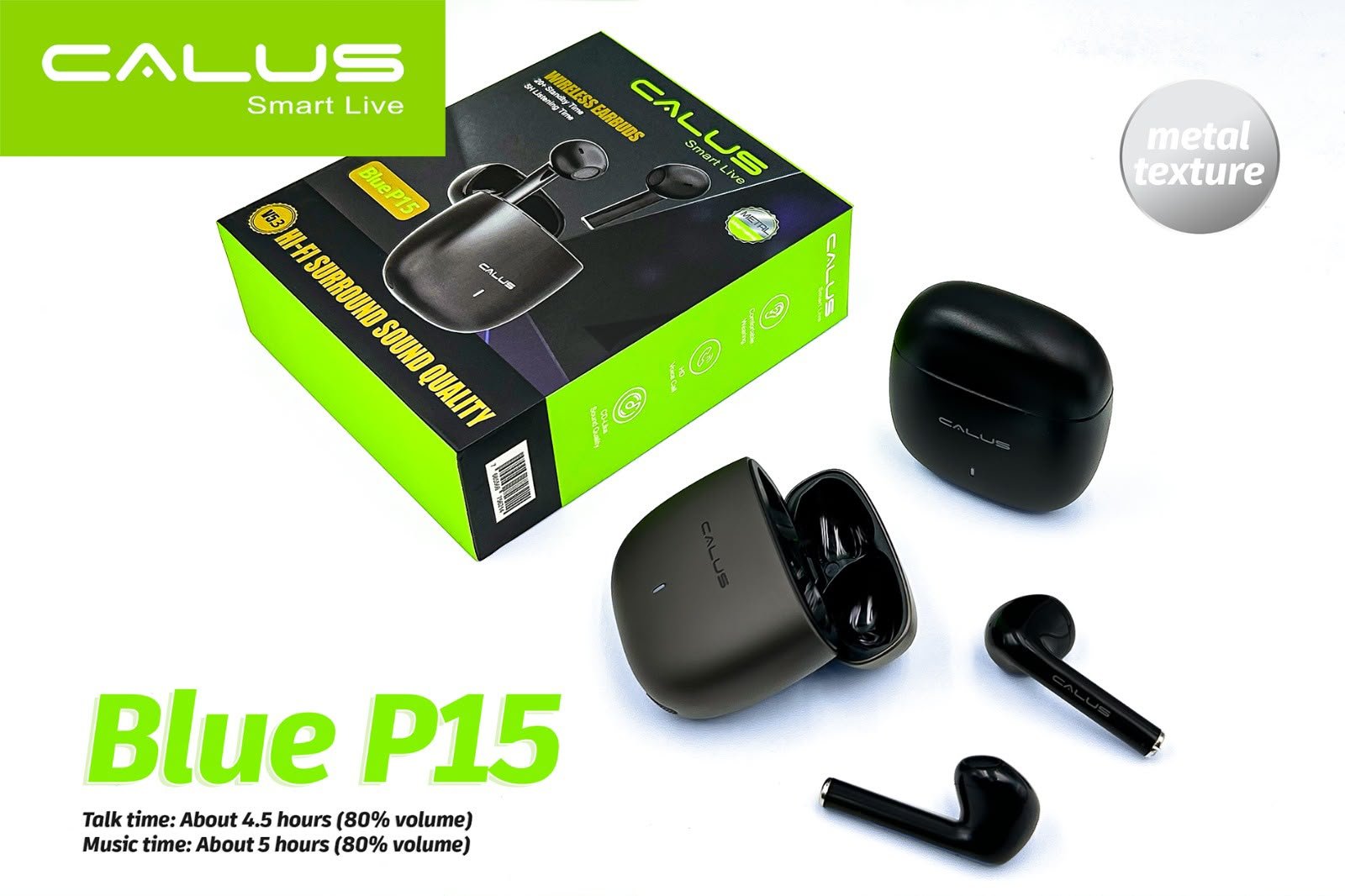 WhatsApp Image 2026-07-02 at 12.49.27 PM Calus Blue P15 Black Wireless Headphones - Image 1