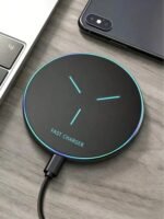 15W Wireless Charger, Compatible With IPhone 17/16/15/14/13/12 Pro/XS Max/Mini/X/XR, Qi Wireless Fast Charging Pad, Compatible With Samsung Suitable For Office, Dorm, And Home Office Dorm Home Phone Charger - Image 2